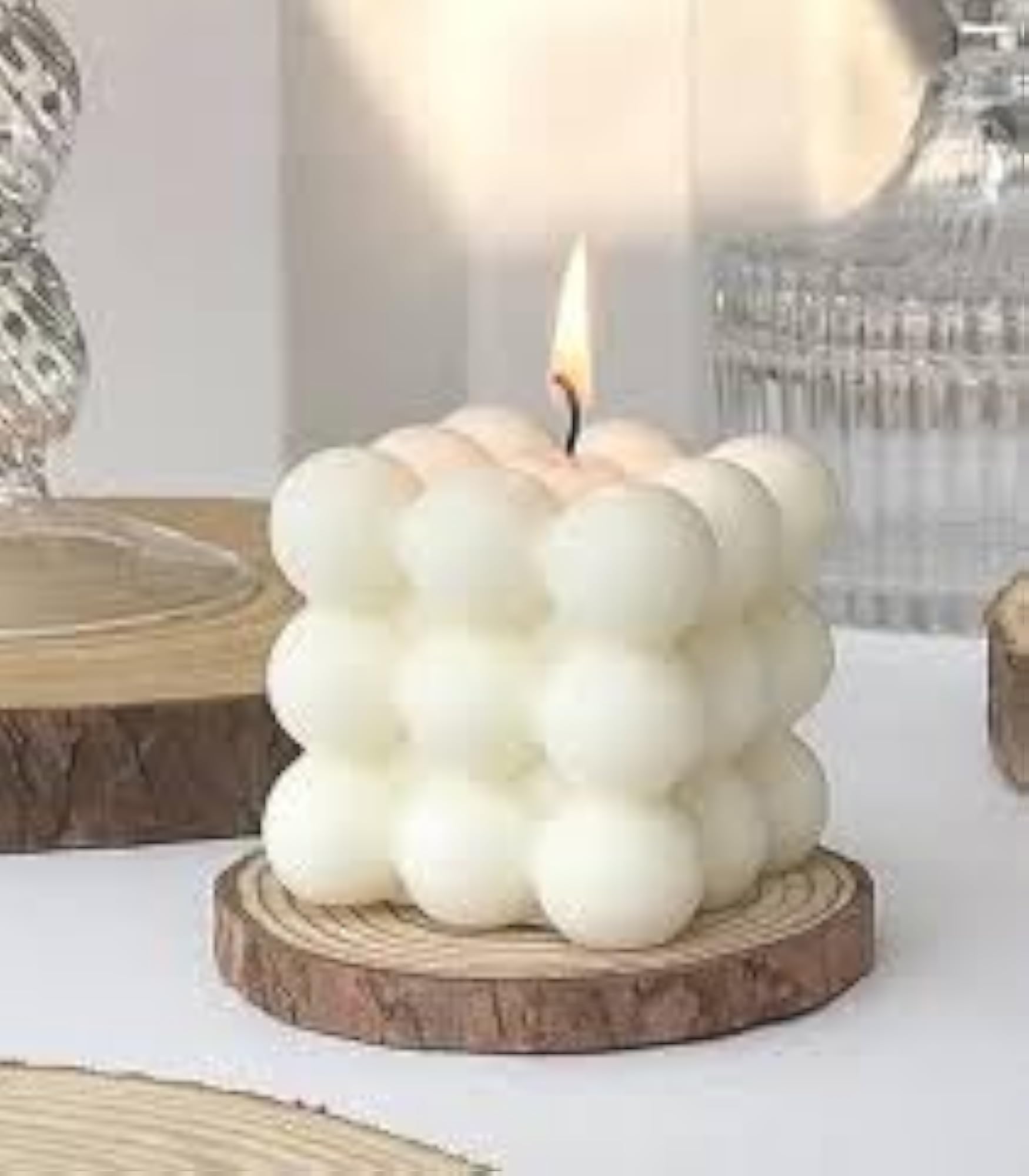 Elegant & Aromatic Handmade Big Bubble Wax Candle